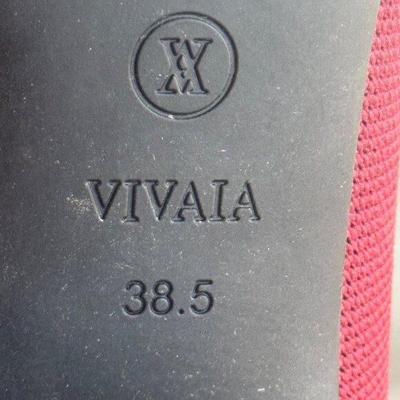 Vivaia Burgundy Pointed-Toe Block Heel Shoes EU 38.5 /US 7.5 Women’s Knit Upper - Picture 4 of 11